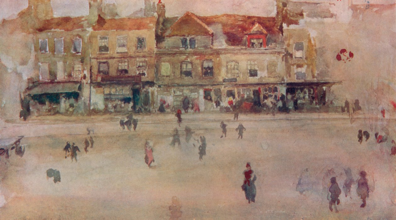 Lojas Chelsea, c1855, 1904 de James Abbott McNeill Whistler