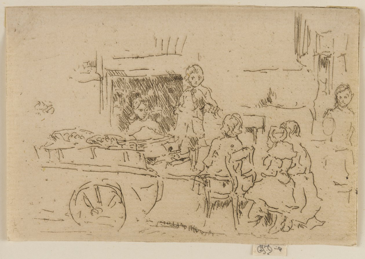 Carrinho de frutas infantil, 1887. de James Abbott McNeill Whistler