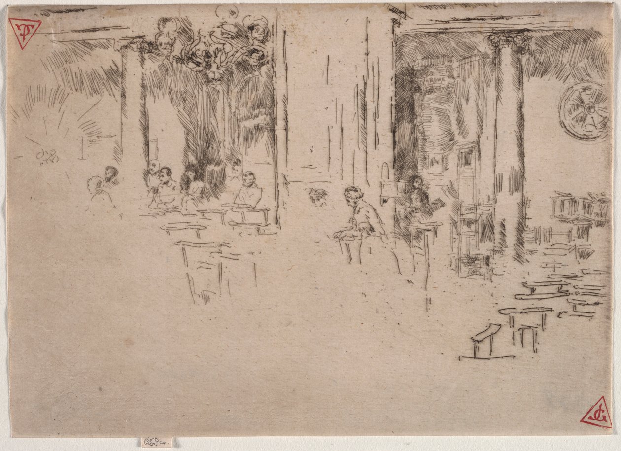 Igreja, Bruxelas. de James Abbott McNeill Whistler