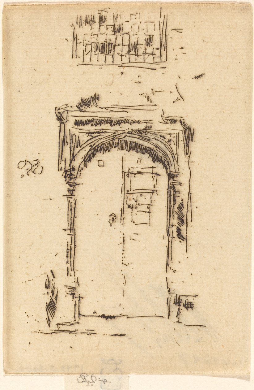 Church Doorway, Edgemere. de James Abbott McNeill Whistler