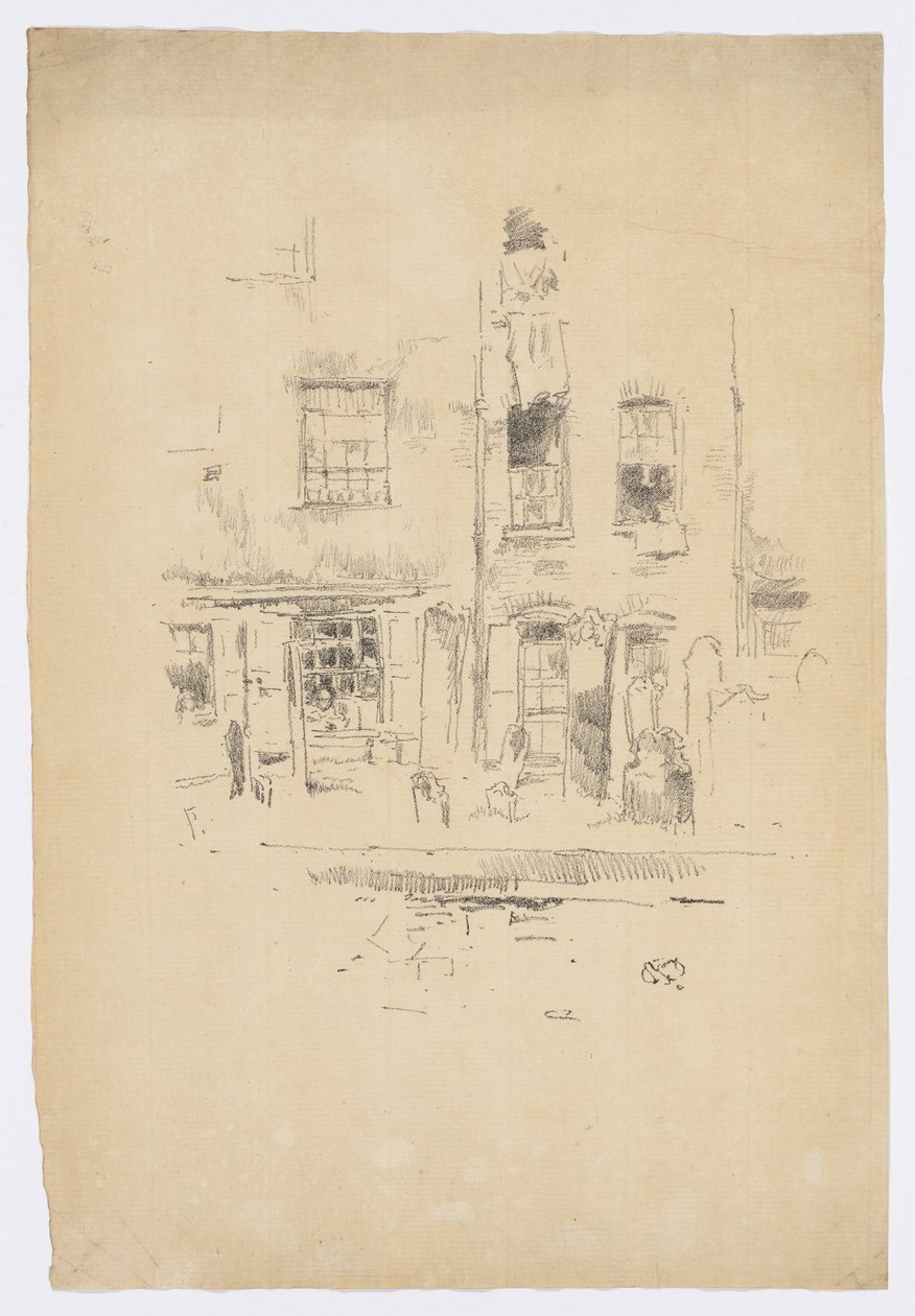 Adro da igreja de James Abbott McNeill Whistler