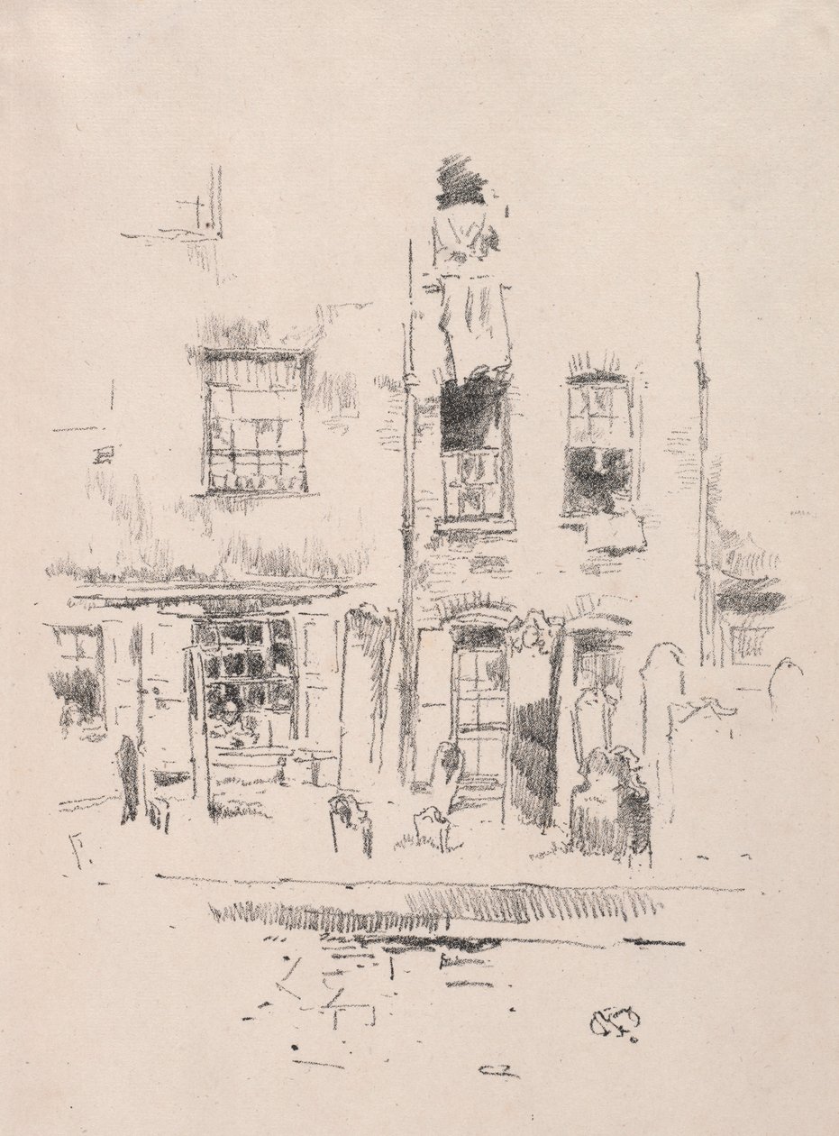 Churchyard, 1887. de James Abbott McNeill Whistler