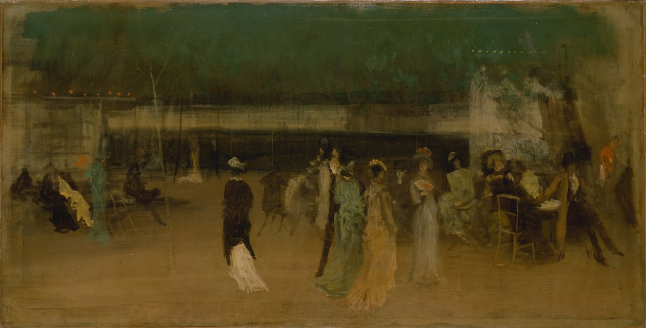 Cremorne Gardens, nº 2, c.1870-80 de James Abbott McNeill Whistler