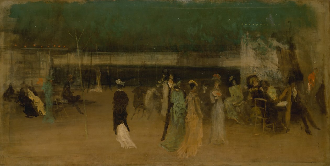 Cremorne Gardens, No. 2, ca. 1870-80. de James Abbott McNeill Whistler