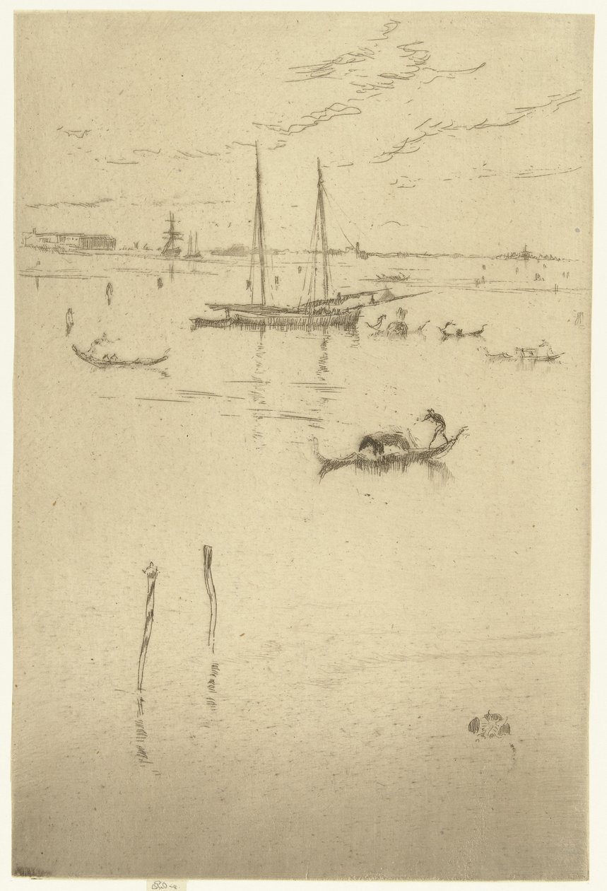 De kleine lagune
A Pequena Lagoa
Veneza: Doze gravuras (título da série) de James Abbott McNeill Whistler