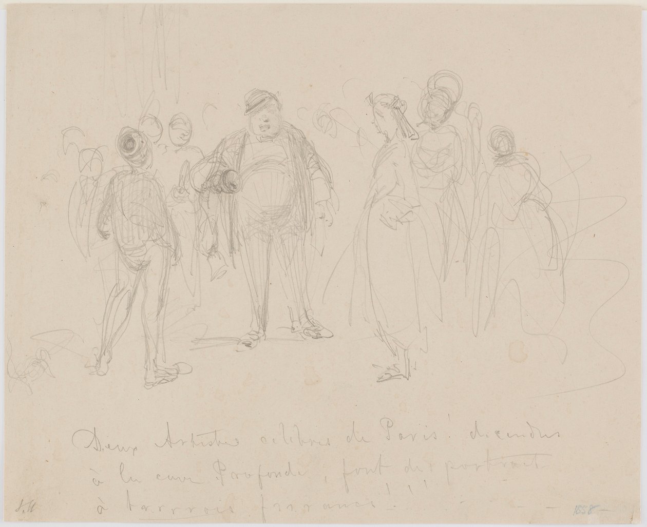 Dois Artistas Famosos de Paris, 1858. de James Abbott McNeill Whistler