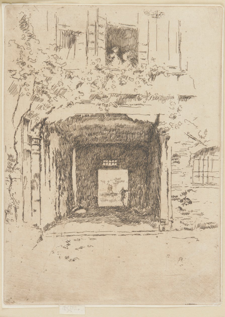 Doorway and Vine, 1879-1880. de James Abbott McNeill Whistler