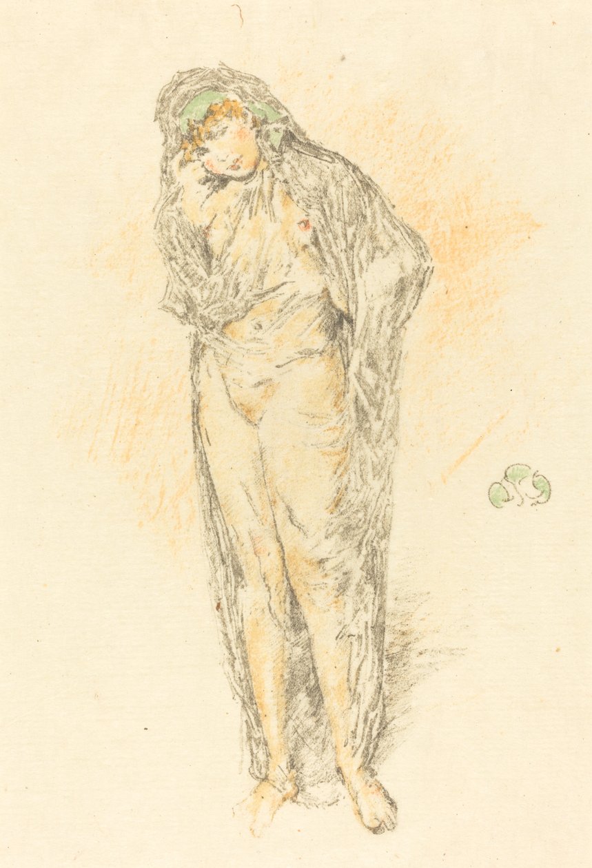 Figura drapeada, em pé, 1891. de James Abbott McNeill Whistler