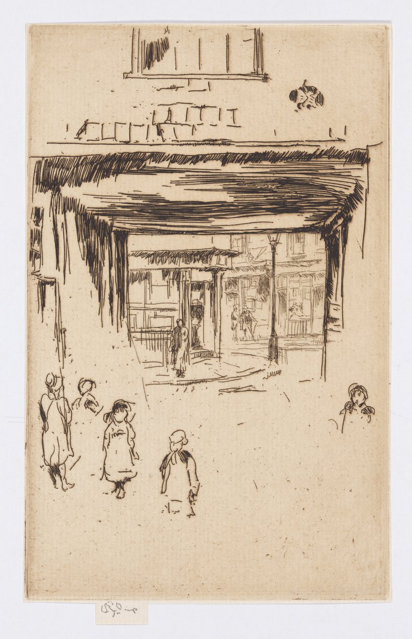 Drury Lane, c.1880-81 (gravura; tinta sobre papel) de James Abbott McNeill Whistler