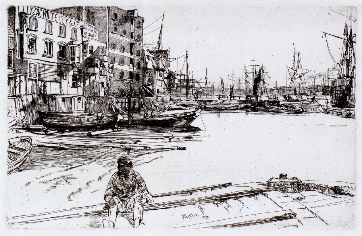 Eagle Wharf (Tyzac, Whitely and Co) de James Abbott McNeill Whistler