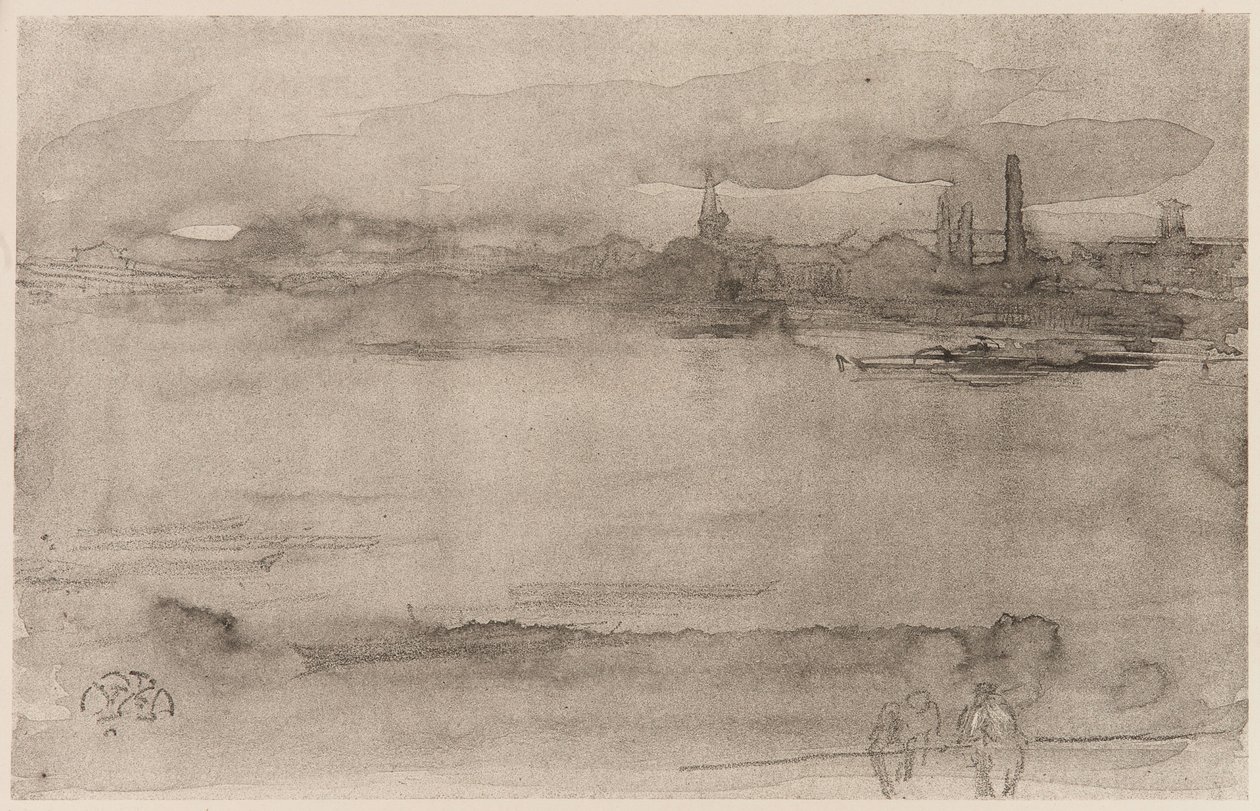 Início da manhã, 1878. de James Abbott McNeill Whistler
