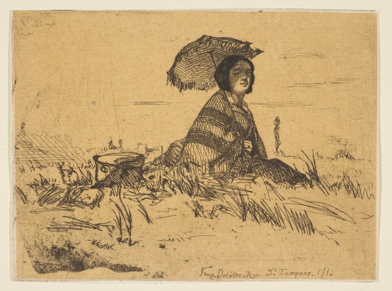 Em pleno sol, 1858. de James Abbott McNeill Whistler