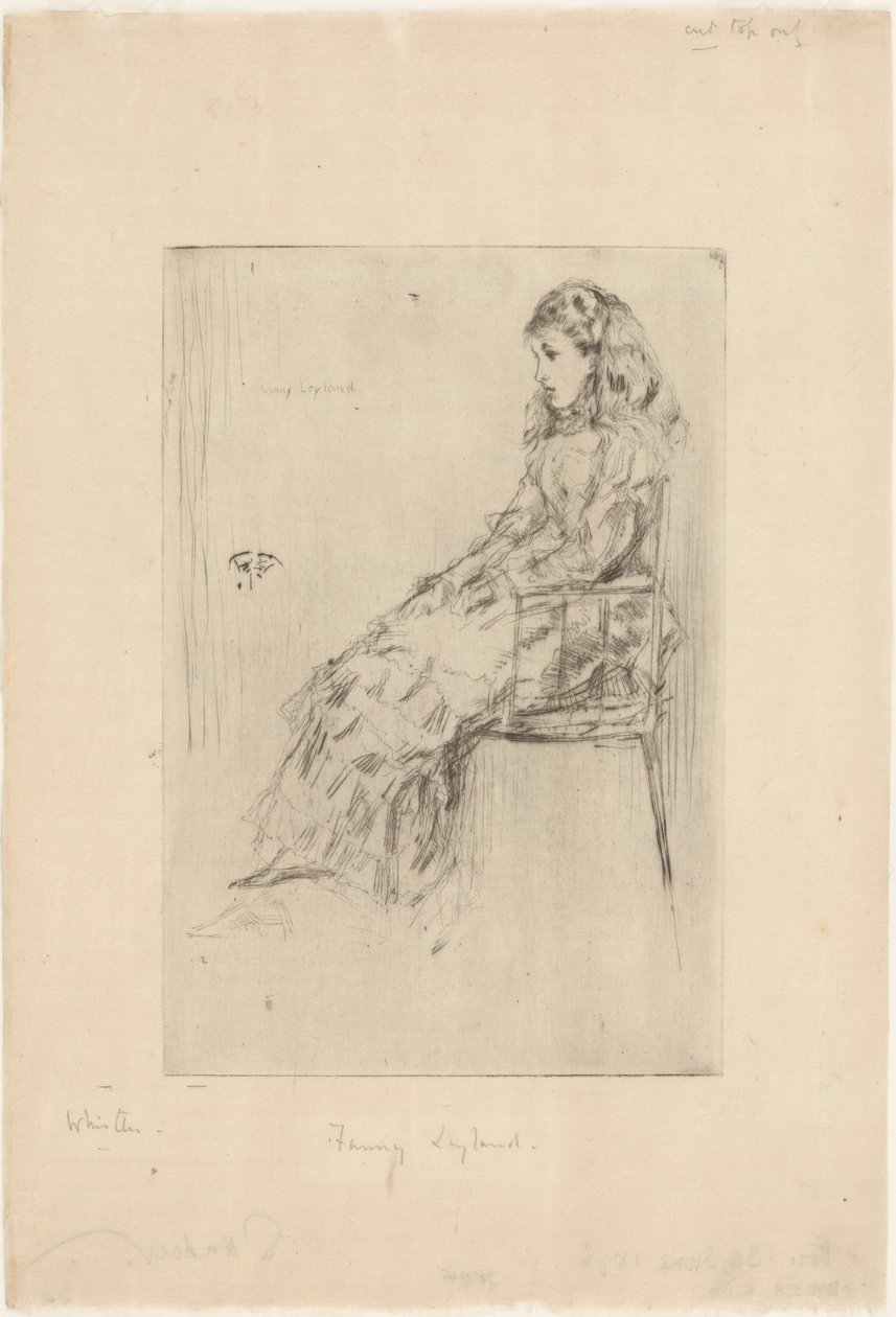 Fanny Leyland, 1873. de James Abbott McNeill Whistler