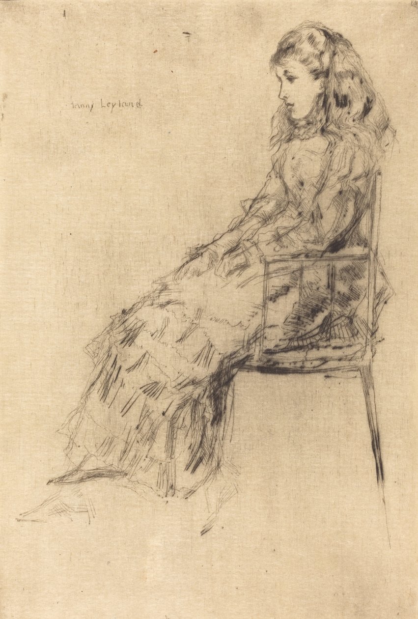 Fanny Leyland, 1873. de James Abbott McNeill Whistler