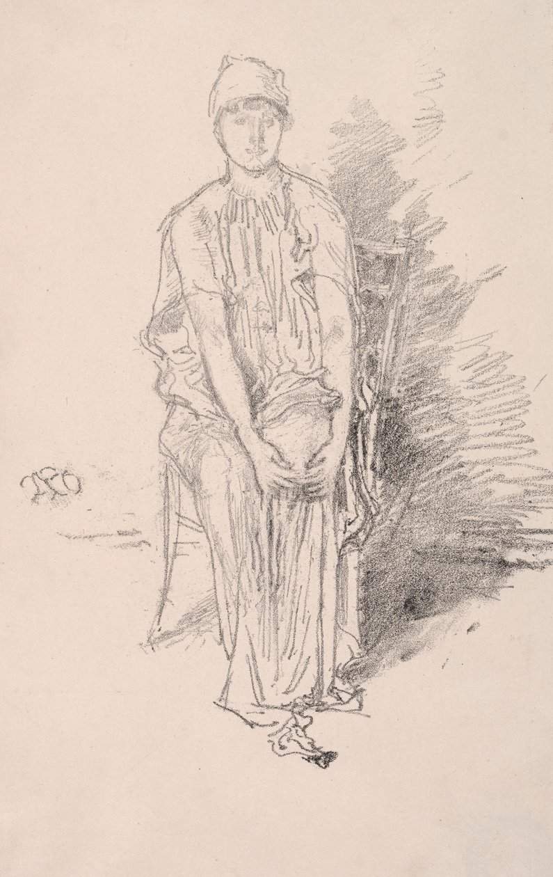 Figura Estudo, 1890. de James Abbott McNeill Whistler