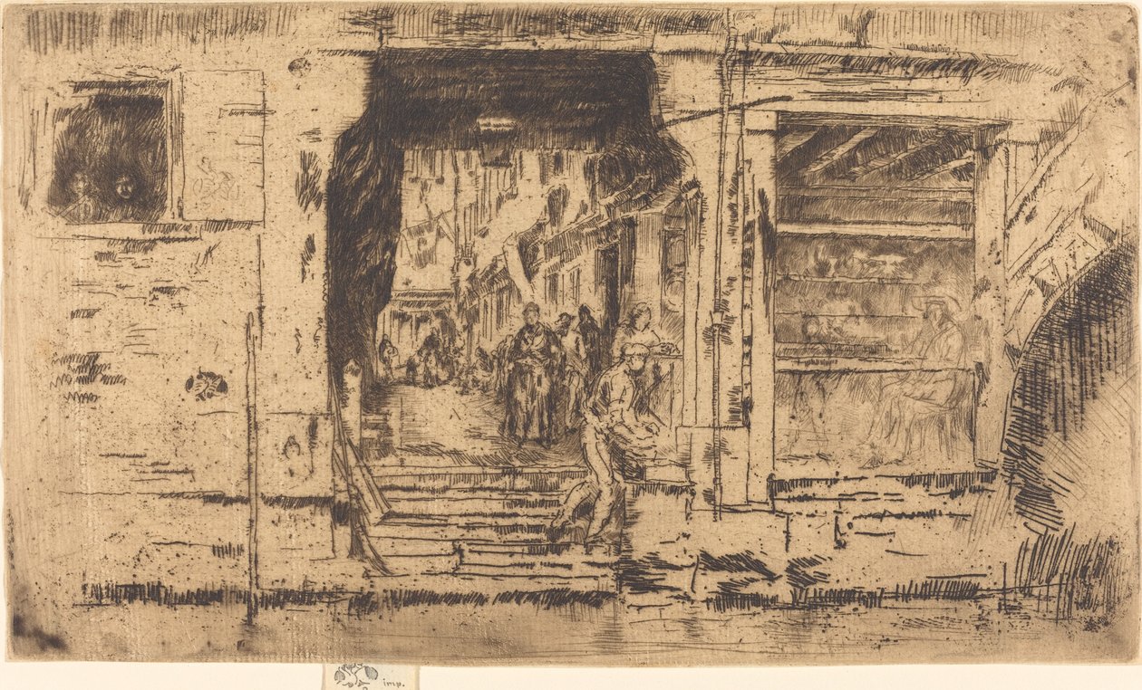 Peixaria, Veneza, 1880. de James Abbott McNeill Whistler