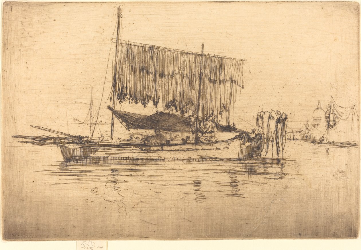 Fishing-Boat, 1880. de James Abbott McNeill Whistler