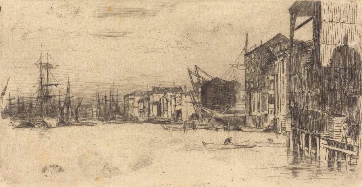 Cais de Livre Comércio, 1877. de James Abbott McNeill Whistler