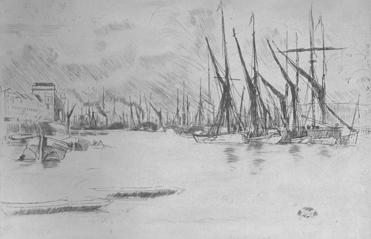 Das escadas em conserva-arenque, c1878, 1904 de James Abbott McNeill Whistler