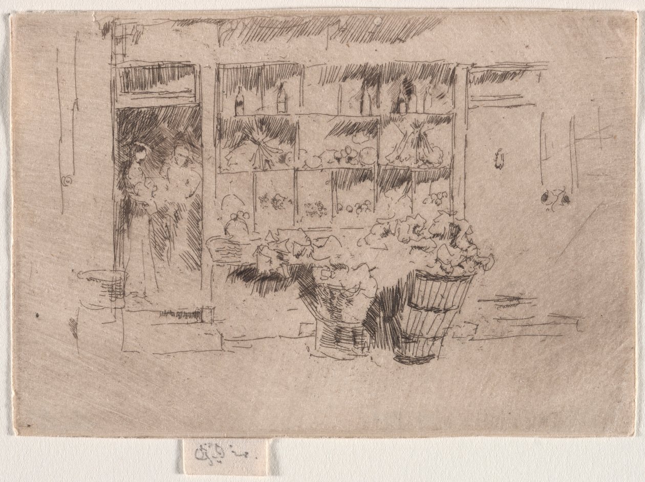 Loja de frutas. de James Abbott McNeill Whistler