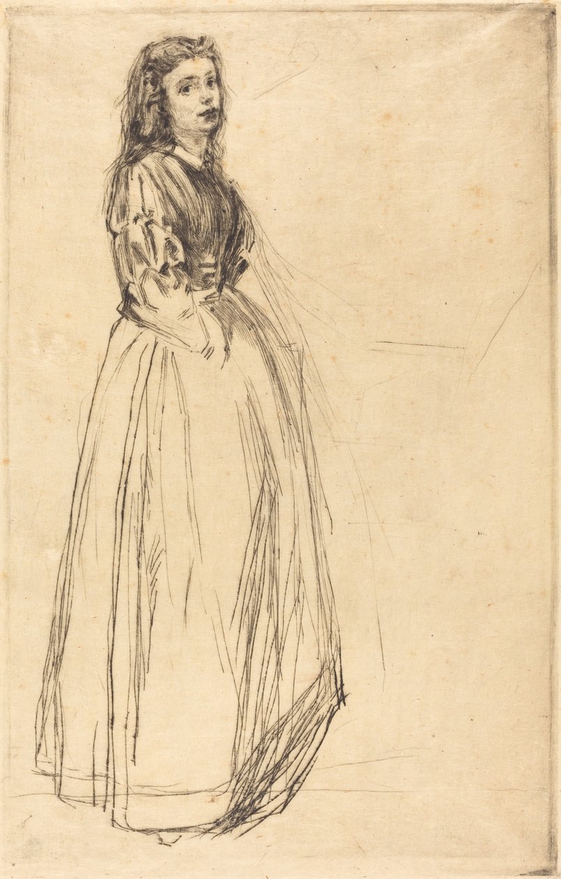 Fumette, de pé, 1859. de James Abbott McNeill Whistler