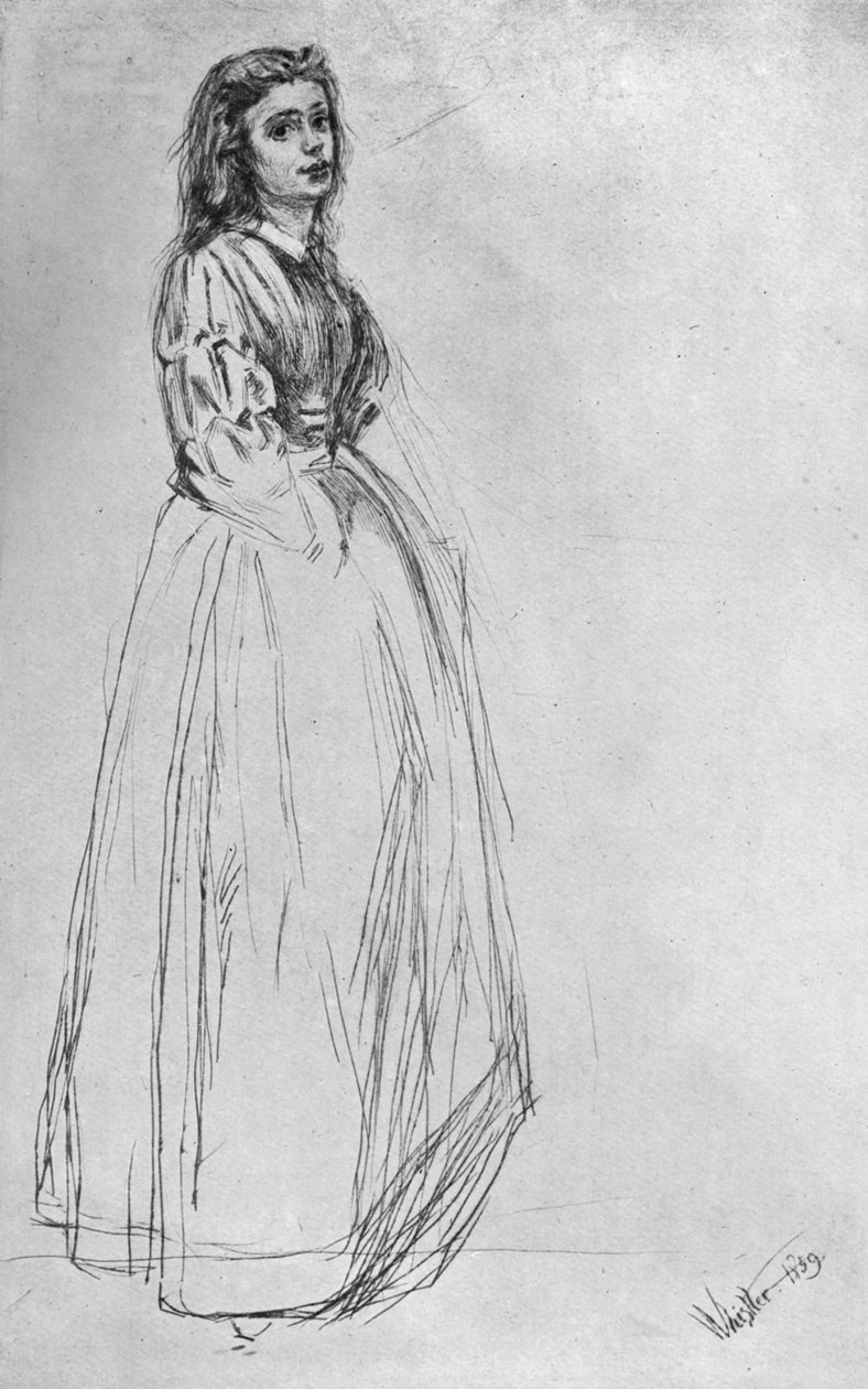 Banda Desenhada, em pé 1859 1904. de James Abbott McNeill Whistler
