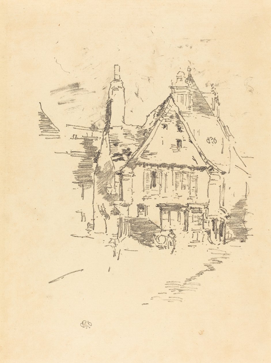 Telhados de duas águas, 1893. de James Abbott McNeill Whistler