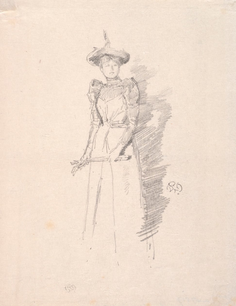 Luvas suecas, 1890. de James Abbott McNeill Whistler