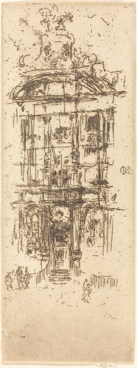 Gold-House, Bruxelas, 1887. de James Abbott McNeill Whistler
