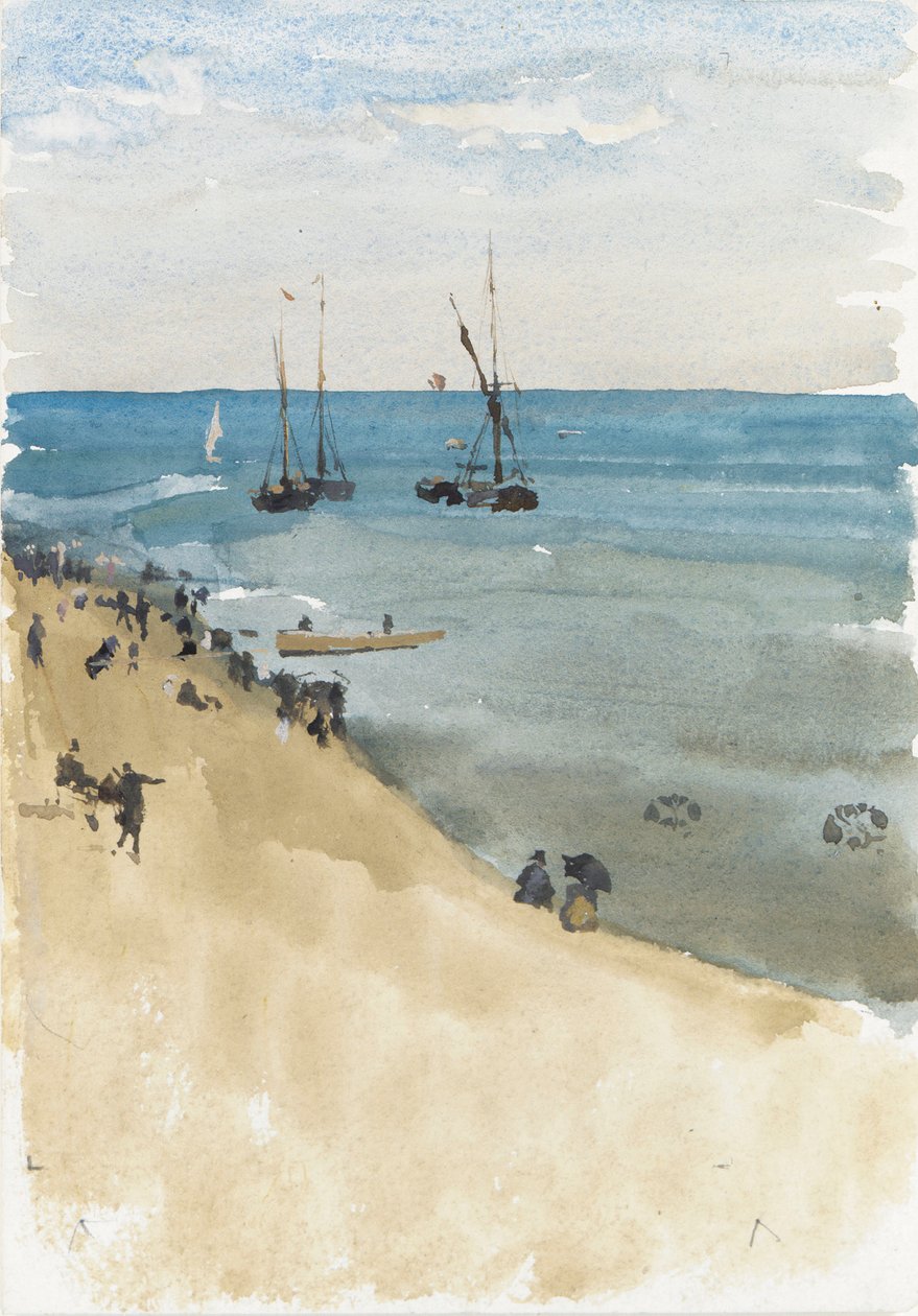Verde e Prata - O Mar Brilhante, Dieppe de James Abbott McNeill Whistler