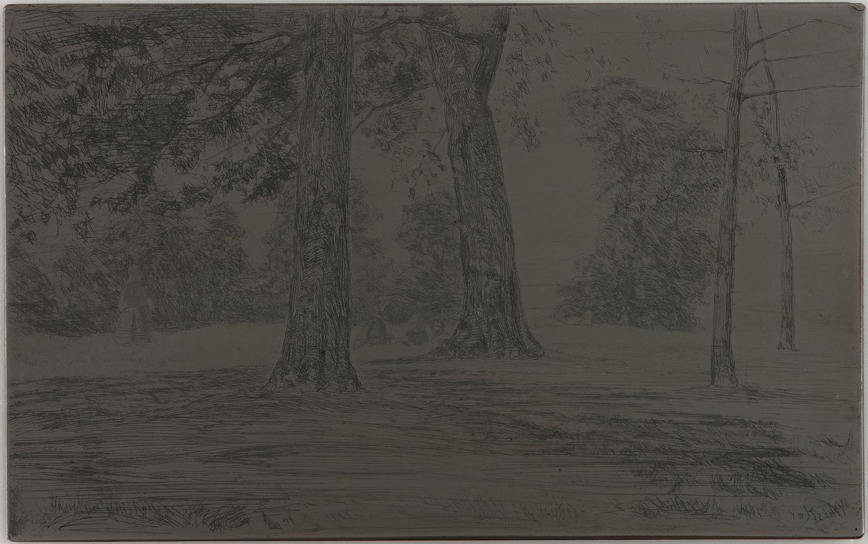 Parque de Greenwich, 1859. de James Abbott McNeill Whistler