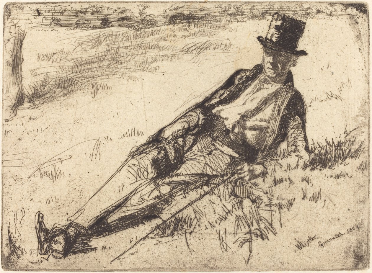 Greenwich Pensions, 1859. de James Abbott McNeill Whistler