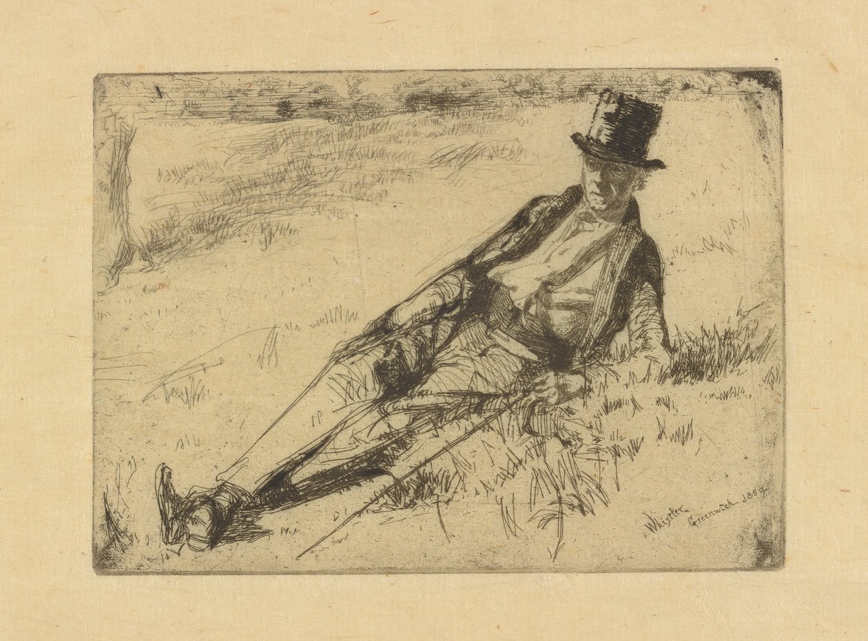 Pensionista de Greenwich, 1859. de James Abbott McNeill Whistler