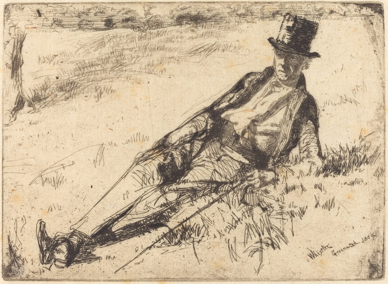 Pensionista de Greenwich, 1859. de James Abbott McNeill Whistler