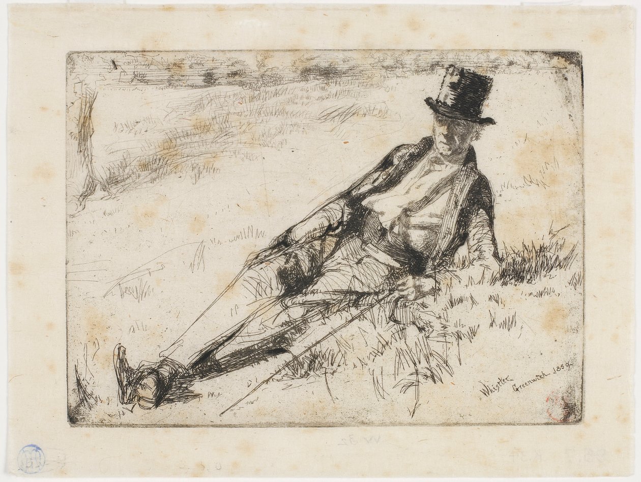 Pensionista de Greenwich, 1859. de James Abbott McNeill Whistler