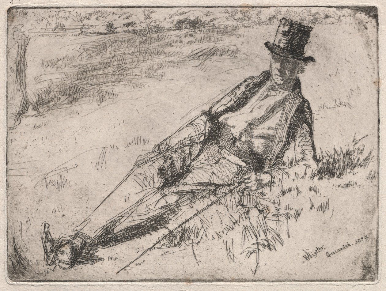 Pensionista de Greenwich, 1859. de James Abbott McNeill Whistler