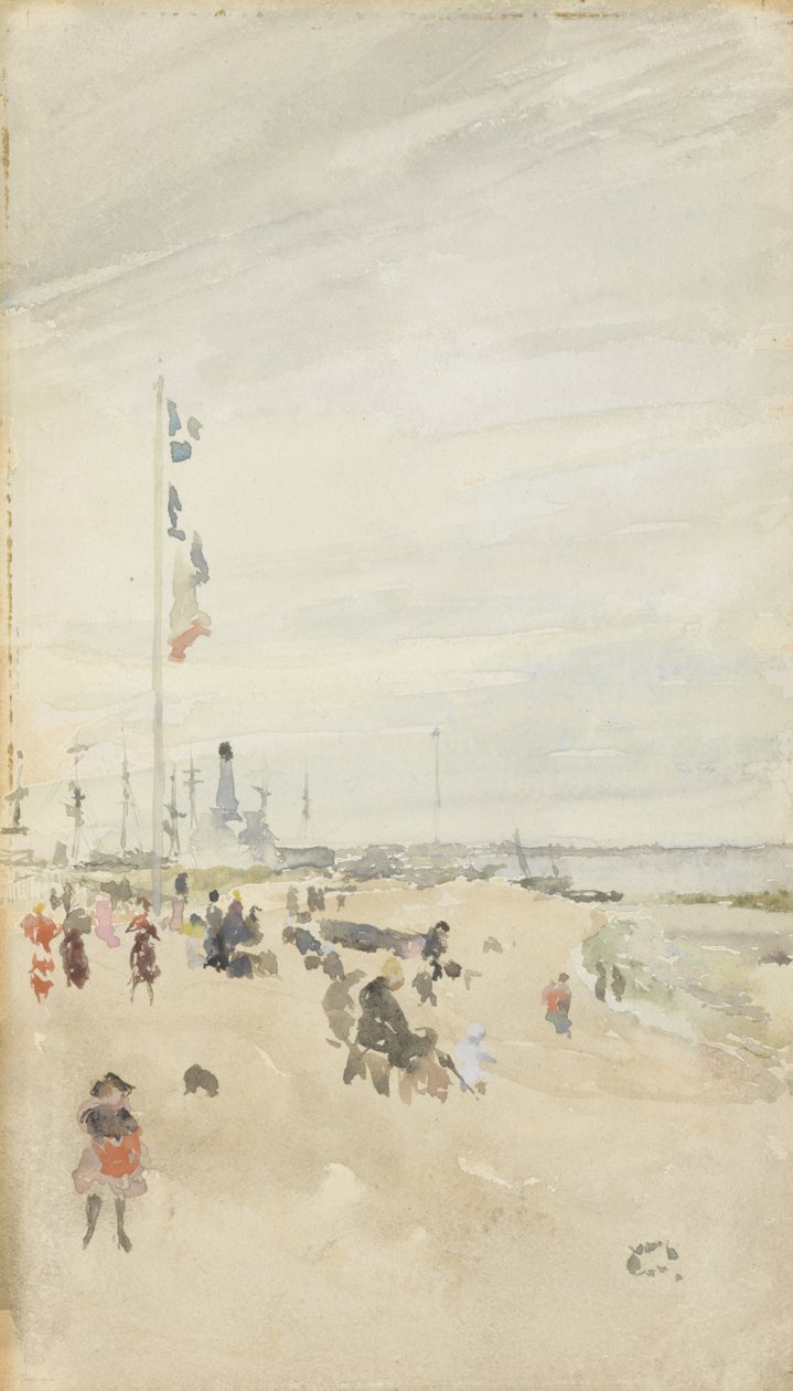 Cinza e Pérola: Banners de Férias Bancárias, 1883-84 de James Abbott McNeill Whistler