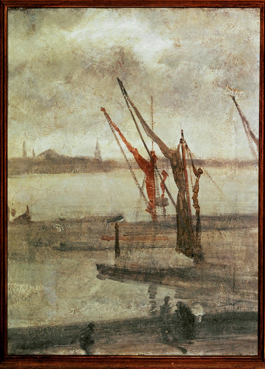 Cinzento e prata, Chelsea Wharf de James Abbott McNeill Whistler