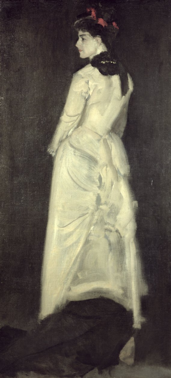 Harmonia em cor de carne e preto: retrato de Miss Louise Jopling (1843-1933) de James Abbott McNeill Whistler