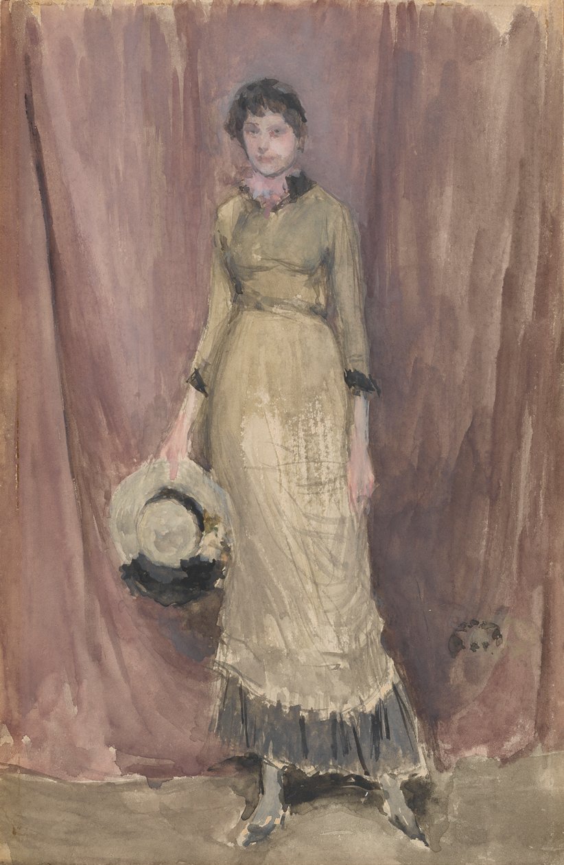 Harmonia em Violeta e Âmbar, 1883-1884. de James Abbott McNeill Whistler