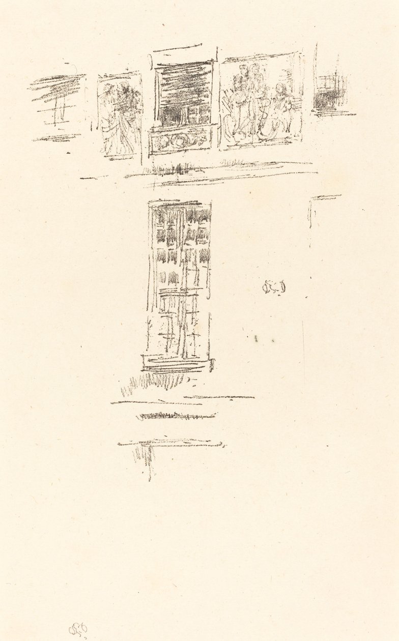 Hôtel Colbert, Windows, 1891. de James Abbott McNeill Whistler