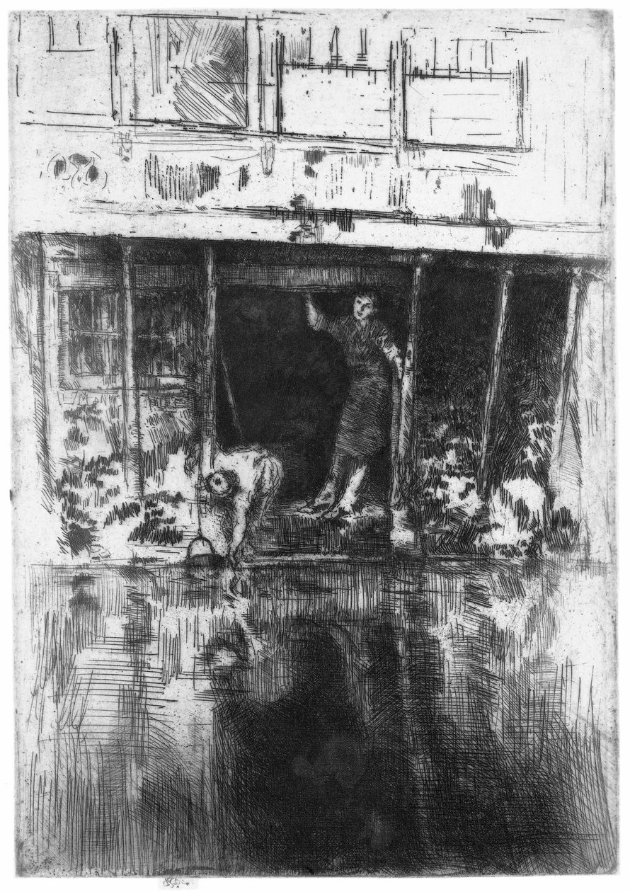 Casa sobre o canal em Amesterdão
Pierrot de James Abbott McNeill Whistler