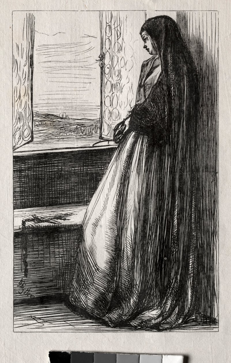 Ilustração para o Conde Bruckhardt em Uma vez por semana, 1862. de James Abbott McNeill Whistler