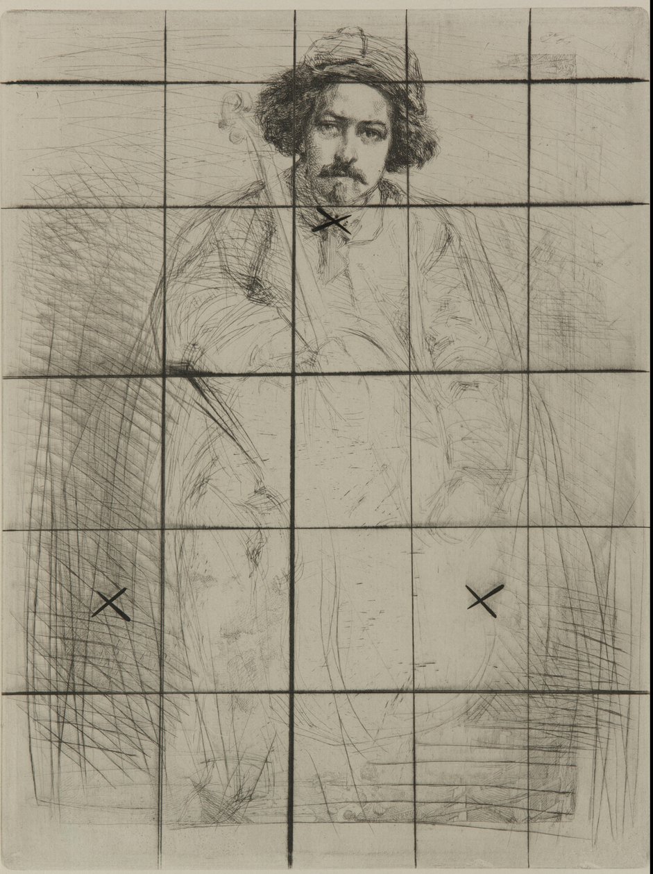 J. Becquet, Sculptor, 1859. de James Abbott McNeill Whistler