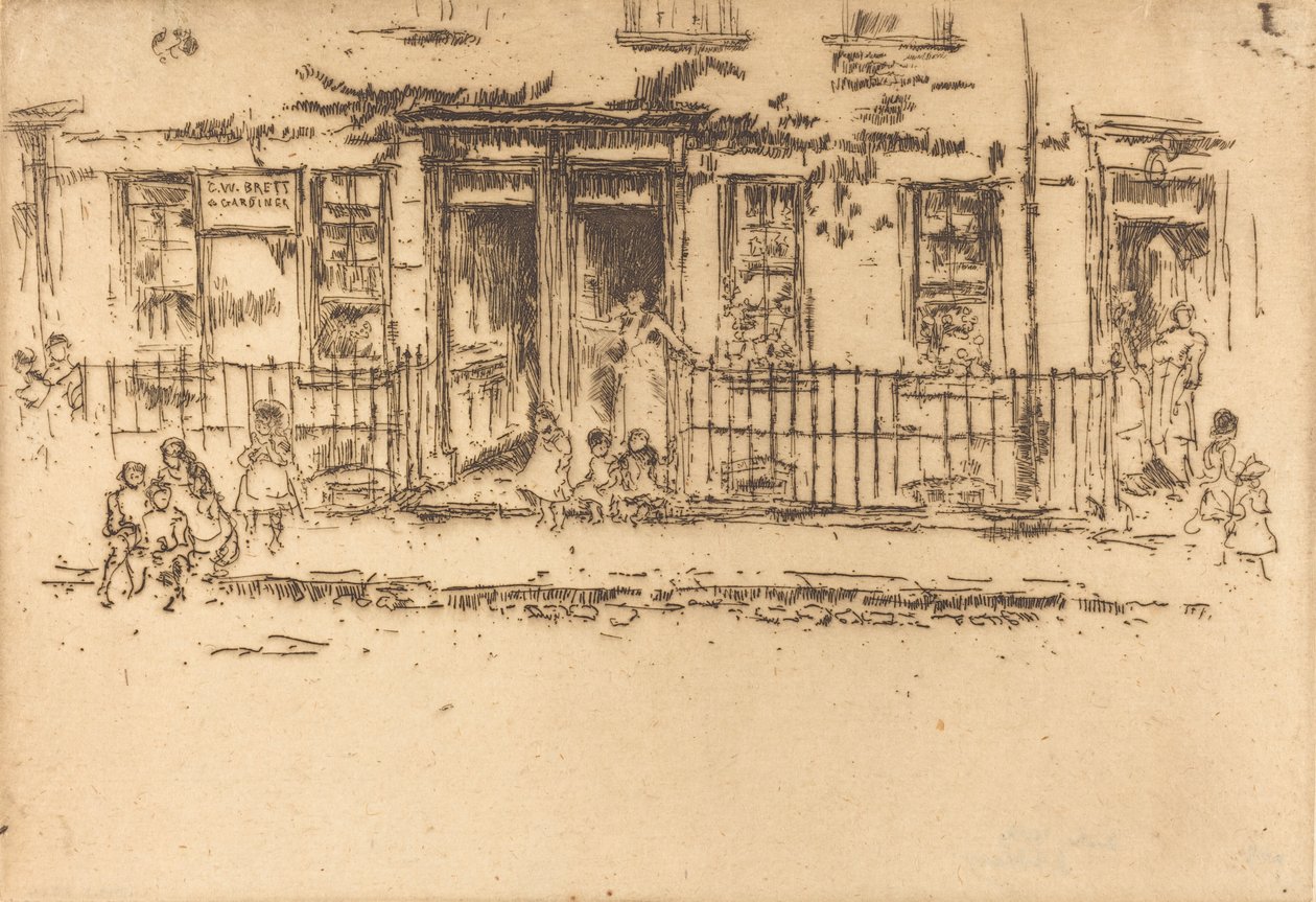 Caminhada da Justiça - Chelsea, c. 18861888. de James Abbott McNeill Whistler