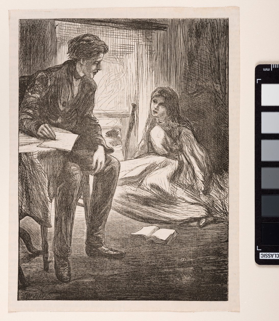 Kenneth e Lena Graeme, em "The Trial Sermon", 1862 de James Abbott McNeill Whistler