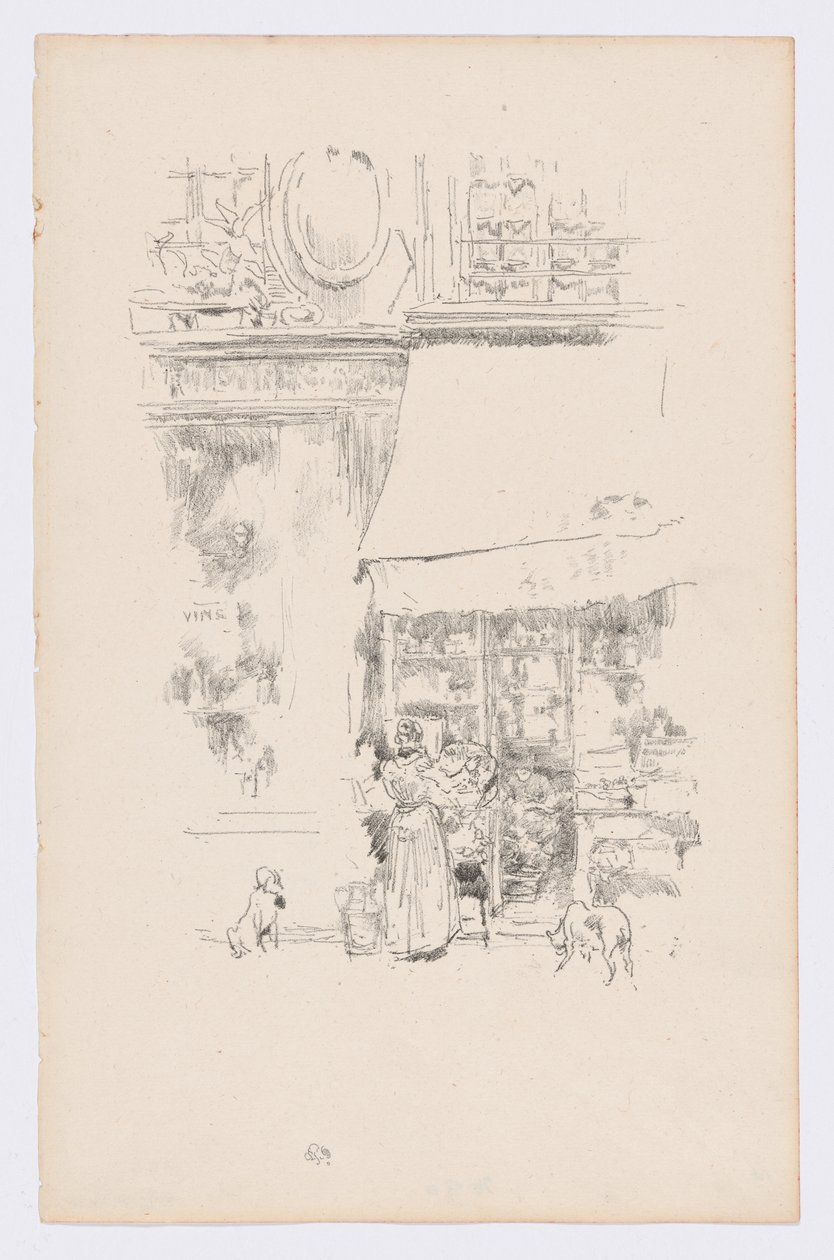 La Fruitière de la rue de Grenelle de James Abbott McNeill Whistler
