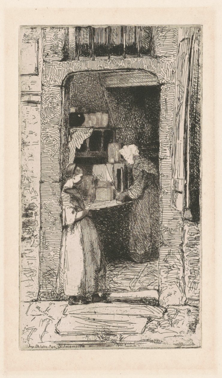The Mustard Merchant, 1858. de James Abbott McNeill Whistler
