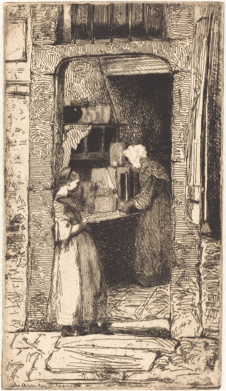 O Vendedor de Mostarda, 1858. de James Abbott McNeill Whistler
