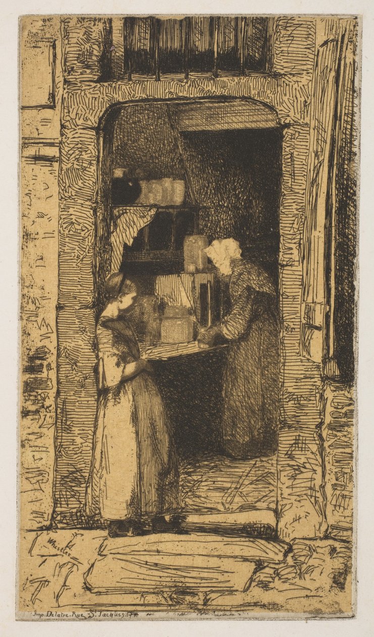 O Vendedor de Mostarda, 1858. de James Abbott McNeill Whistler